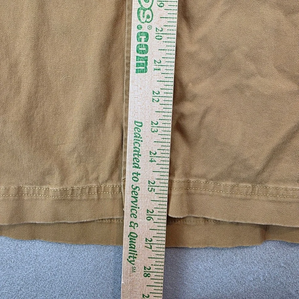 United By Blue Impact Collection Tan Button Down Shirt Jacket Organic Workwear L